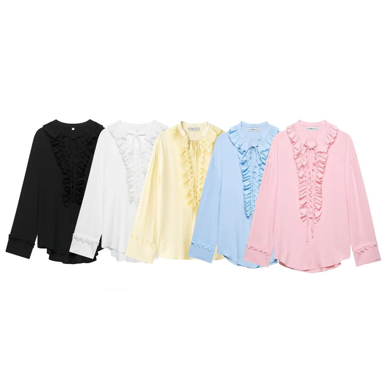V Neck Lace Up Skirt Suit Summer - Glamora