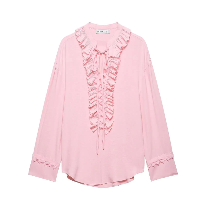 V Neck Lace Up Skirt Suit Summer - Glamora