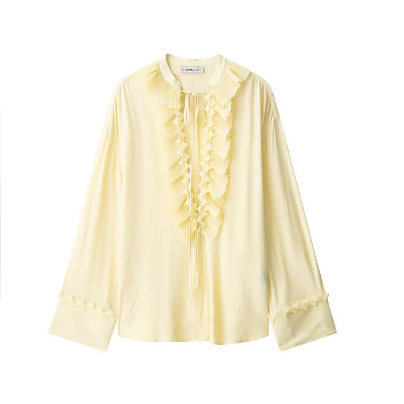 V Neck Lace Up Skirt Suit Summer - Glamora