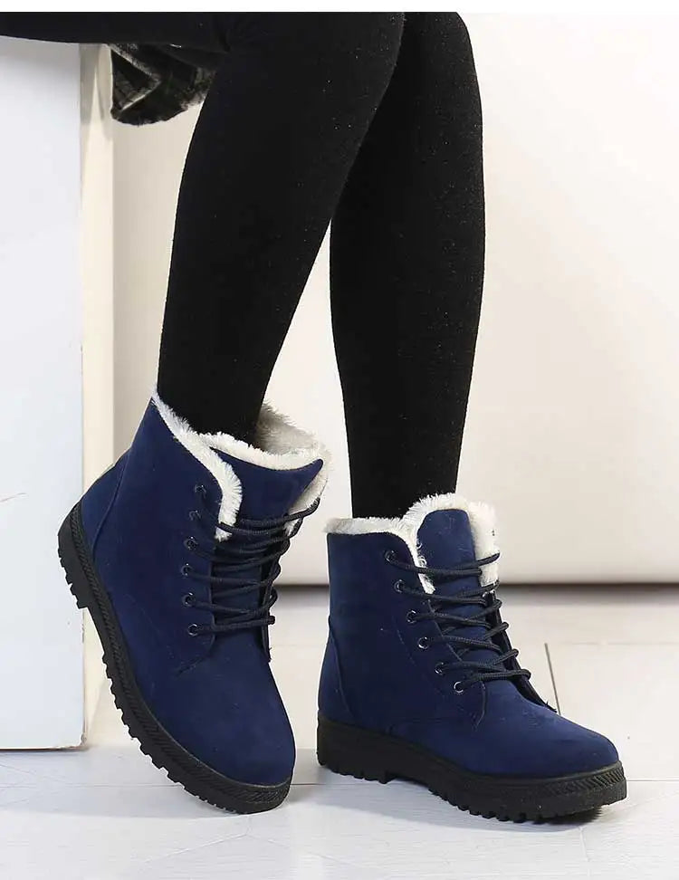 Fur Lined Winter Boots Warm Comfort - Glamora