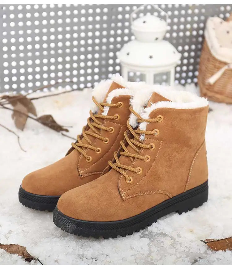 Fur Lined Winter Boots Warm Comfort - Glamora
