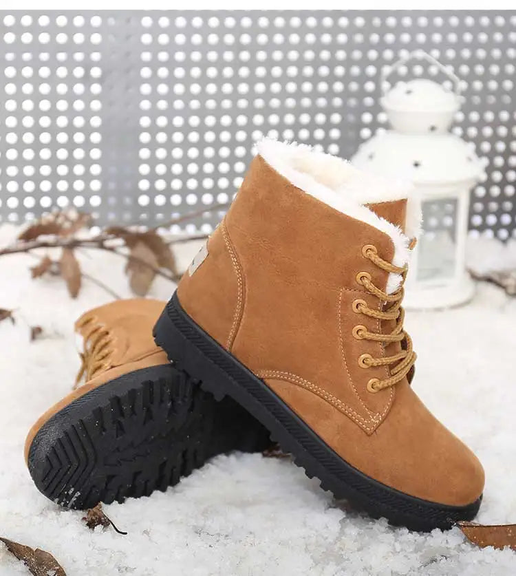 Fur Lined Winter Boots Warm Comfort - Glamora