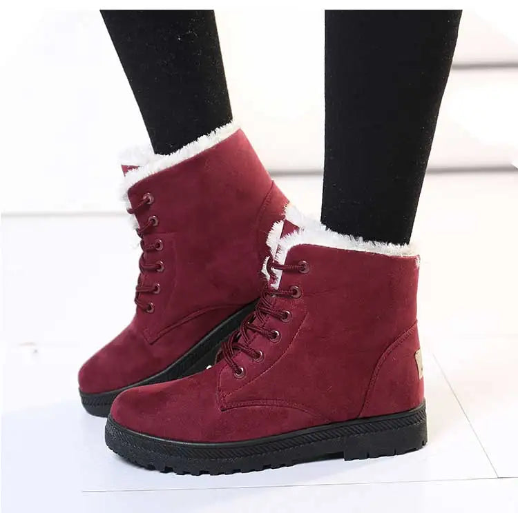 Fur Lined Winter Boots Warm Comfort - Glamora