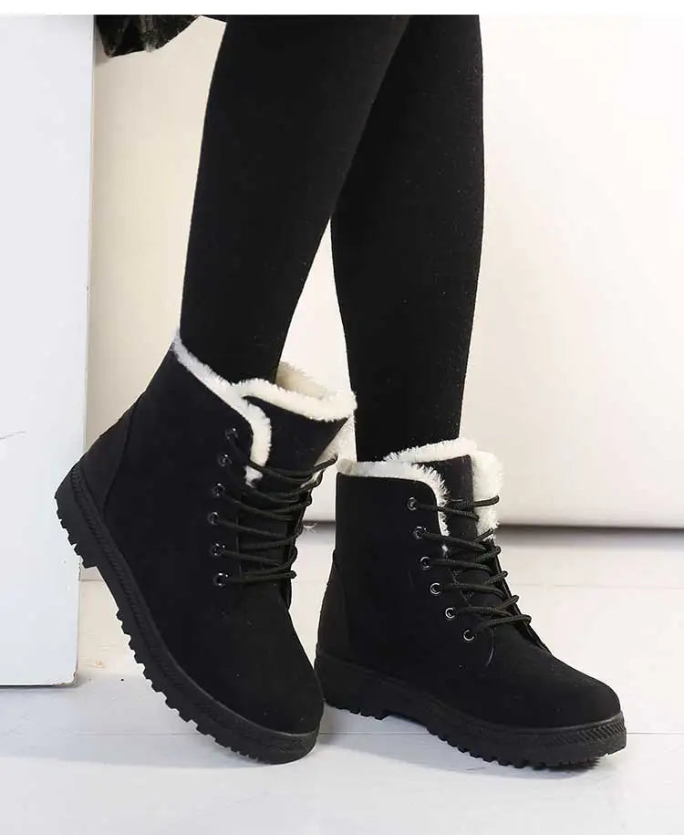 Fur Lined Winter Boots Warm Comfort - Glamora