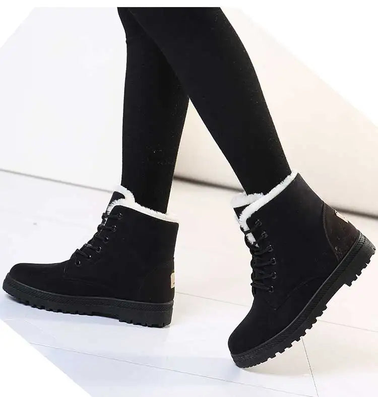 Fur Lined Winter Boots Warm Comfort - Glamora