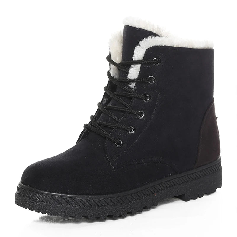 Fur Lined Winter Boots Warm Comfort - Glamora