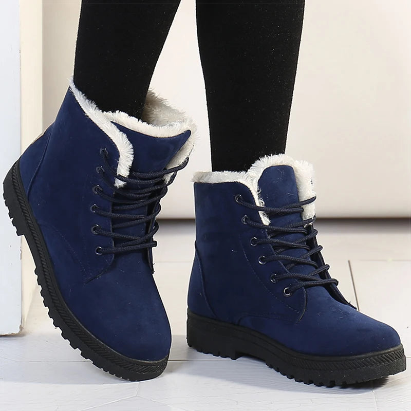 Fur Lined Winter Boots Warm Comfort - Glamora