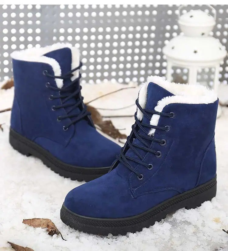 Fur Lined Winter Boots Warm Comfort - Glamora