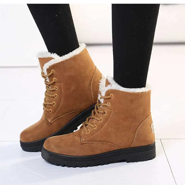 Fur Lined Winter Boots Warm Comfort - Glamora
