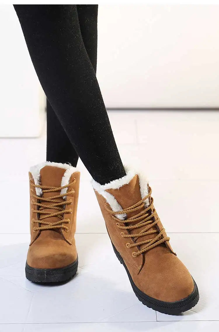 Fur Lined Winter Boots Warm Comfort - Glamora