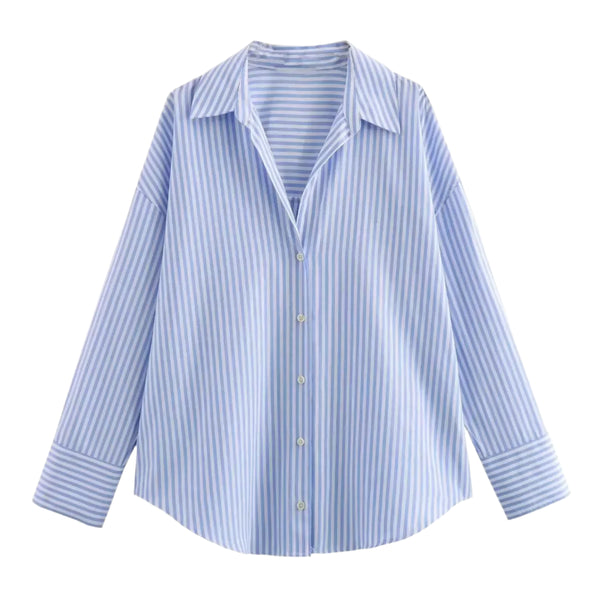 Cotton Oxford Blouse Stylish Comfort Women - Glamora