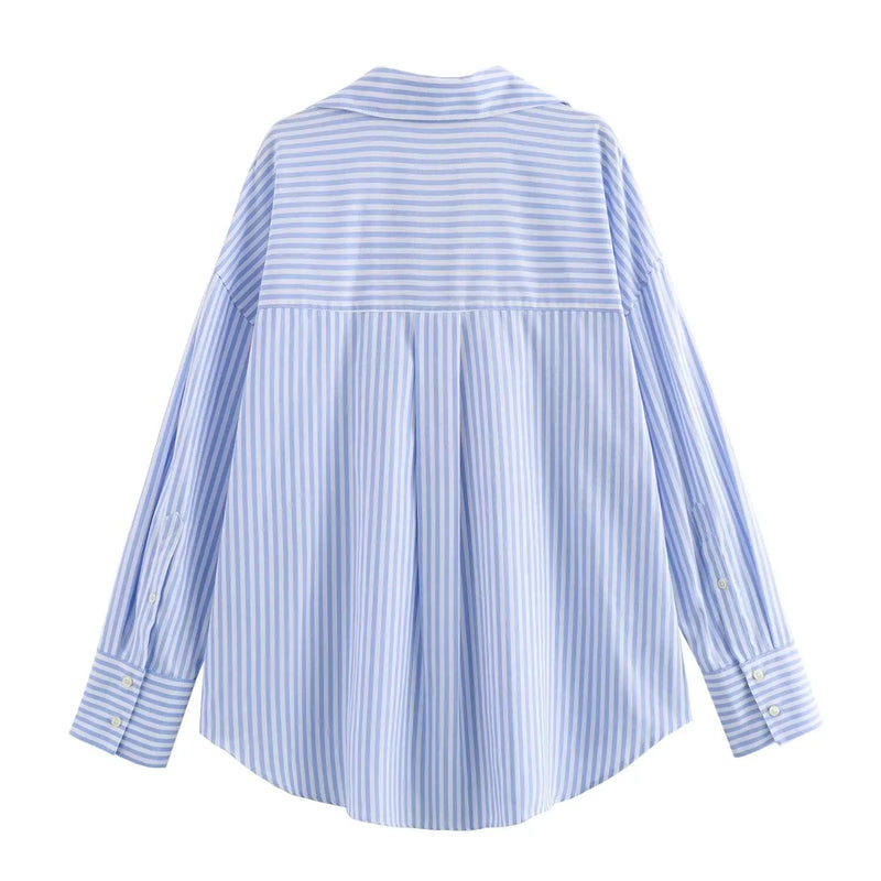 Cotton Oxford Blouse Stylish Comfort Women - Glamora