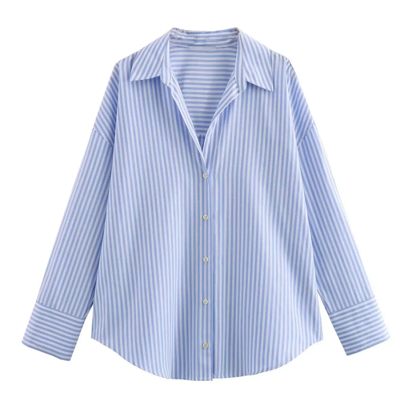 Cotton Oxford Blouse Stylish Comfort Women - Glamora