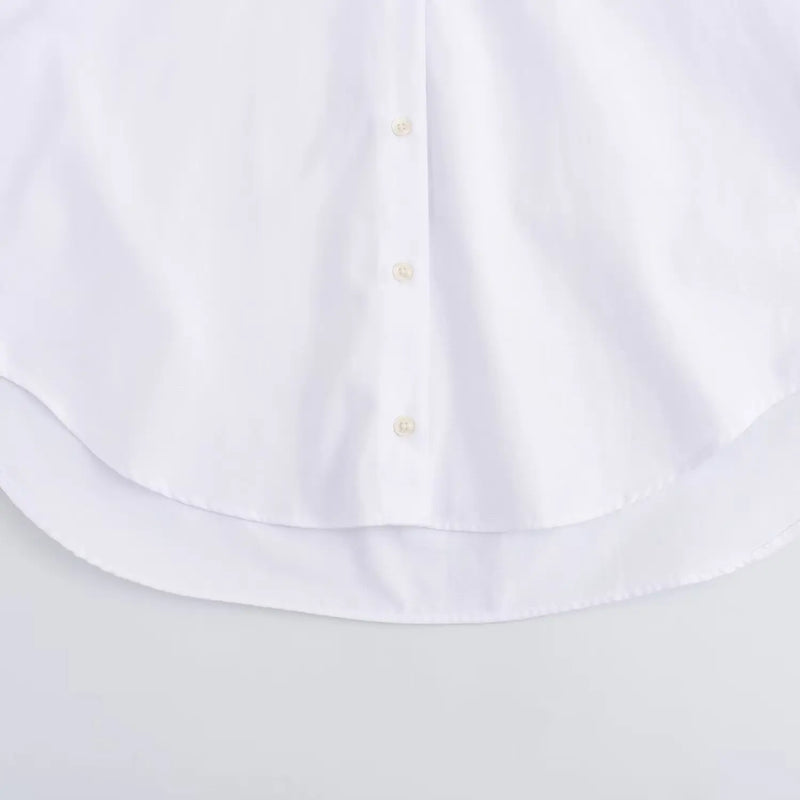 Cotton Oxford Blouse Stylish Comfort Women - Glamora