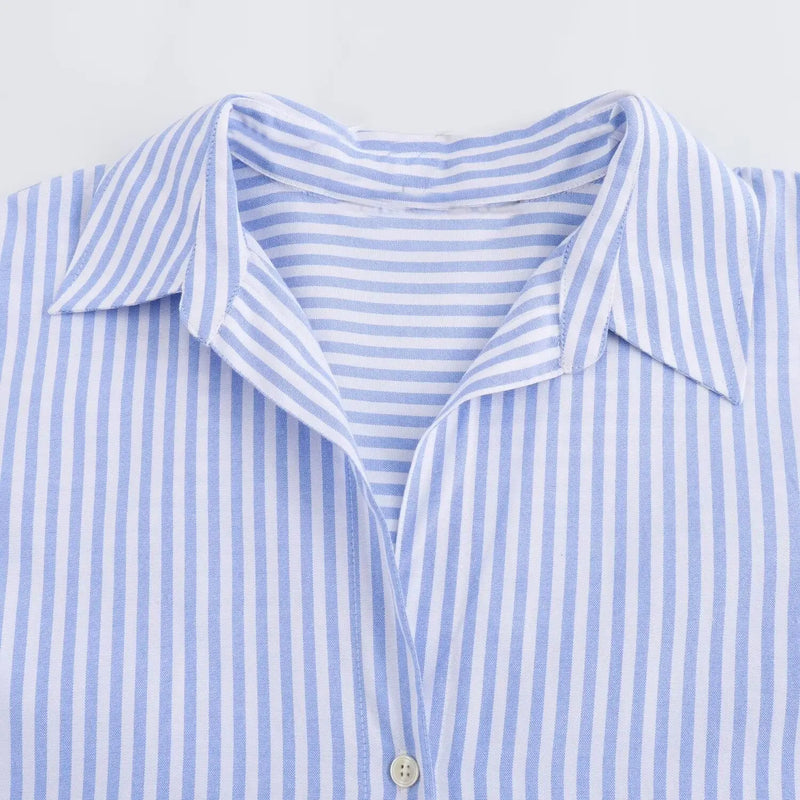 Cotton Oxford Blouse Stylish Comfort Women - Glamora
