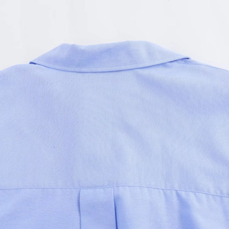 Cotton Oxford Blouse Stylish Comfort Women - Glamora