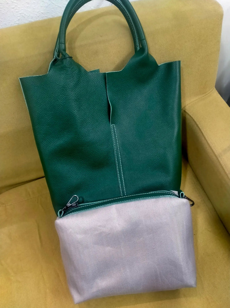 Soft Leather Tote Large Capacity Women - Glamora