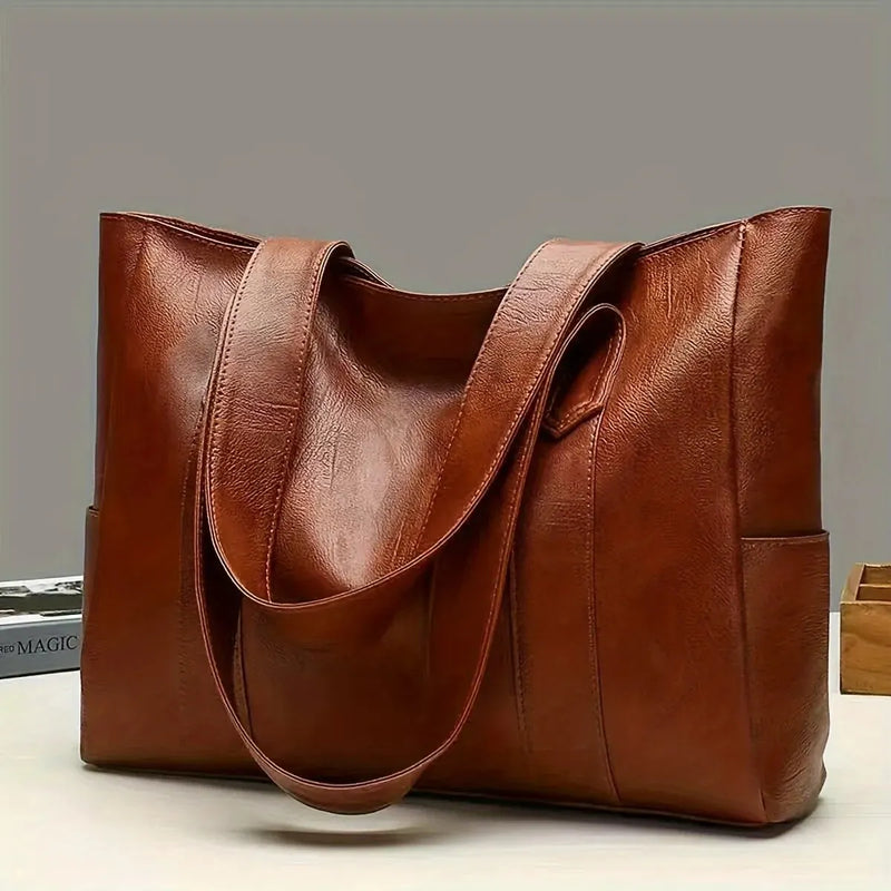 Vintage Large Tote Bag Commute - Glamora