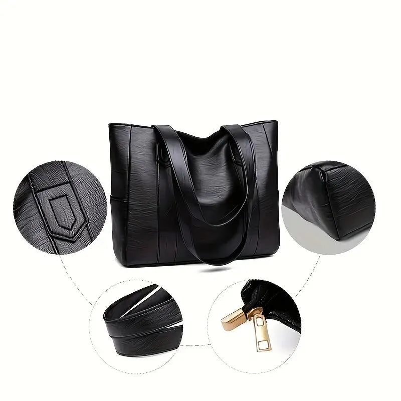 Vintage Large Tote Bag Commute - Glamora