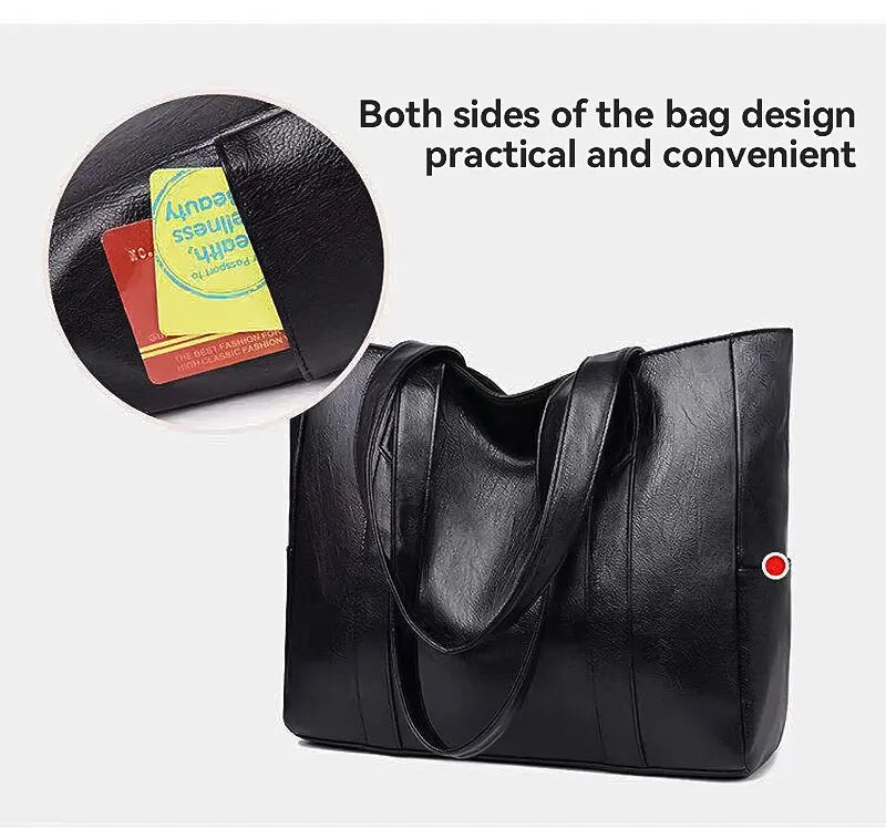 Vintage Large Tote Bag Commute - Glamora