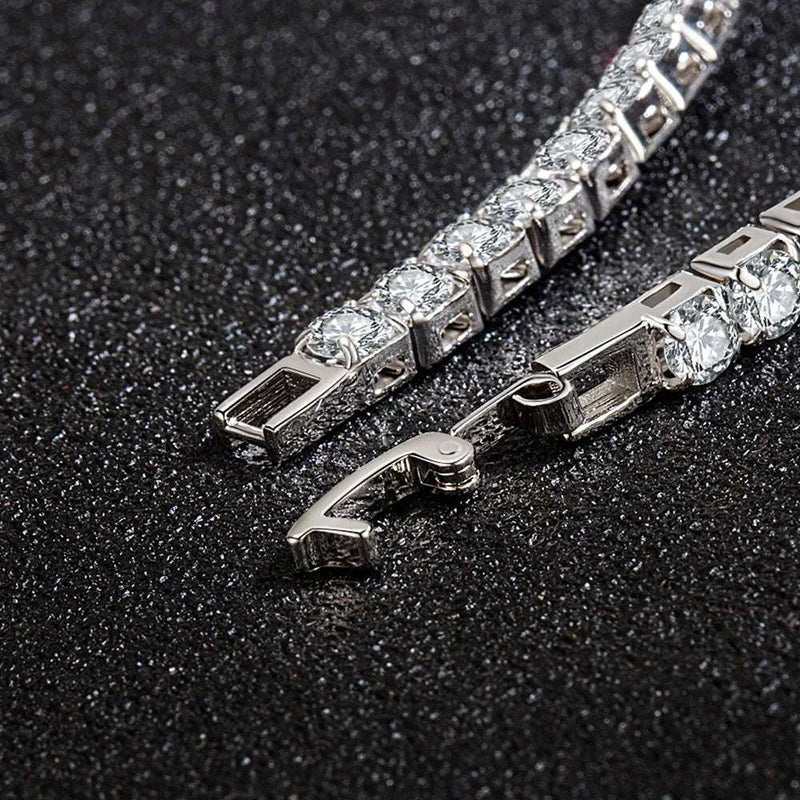 925 Sterling Silver Zircon Wedding Bracelet - Glamora