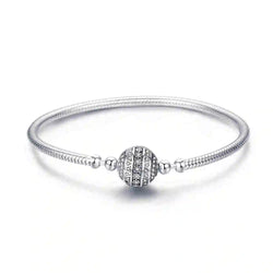 925 Sterling Silver Sparkling Charm Bracelet - Glamora
