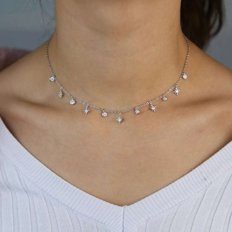 Gold Plated North Star Pendant Necklace - Glamora