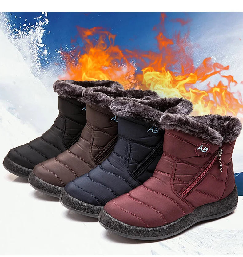 Fur Lined Winter Boots Warm Comfort