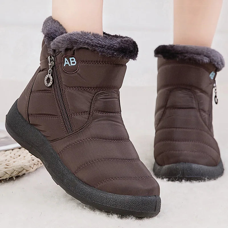 Fur Lined Winter Boots Warm Comfort