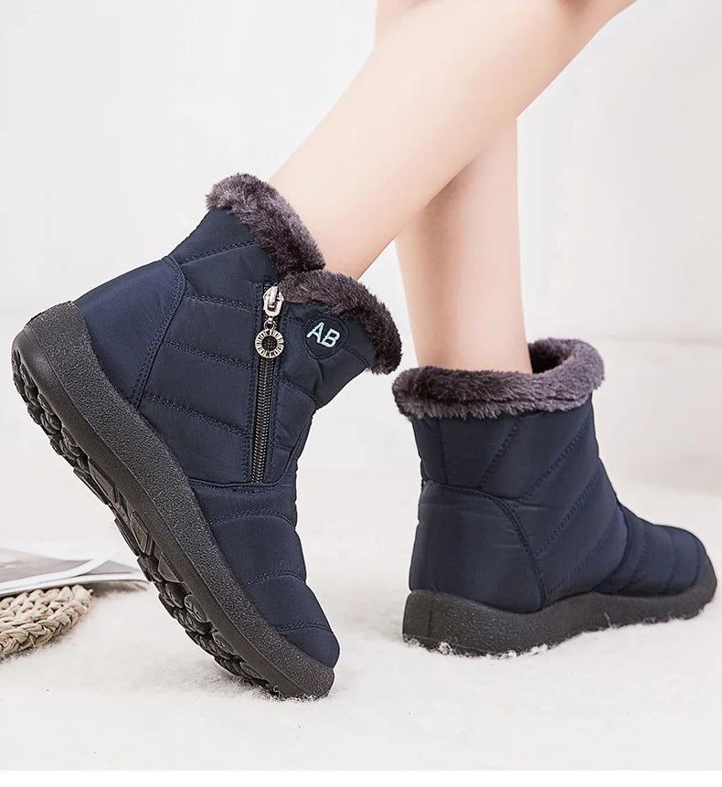 Fur Lined Winter Boots Warm Comfort