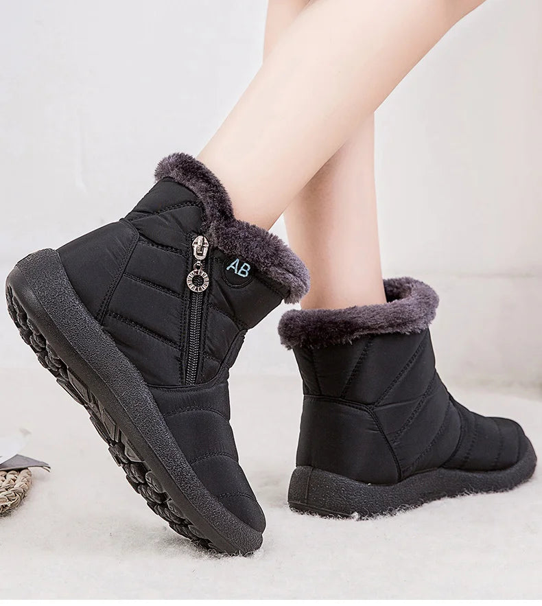 Fur Lined Winter Boots Warm Comfort