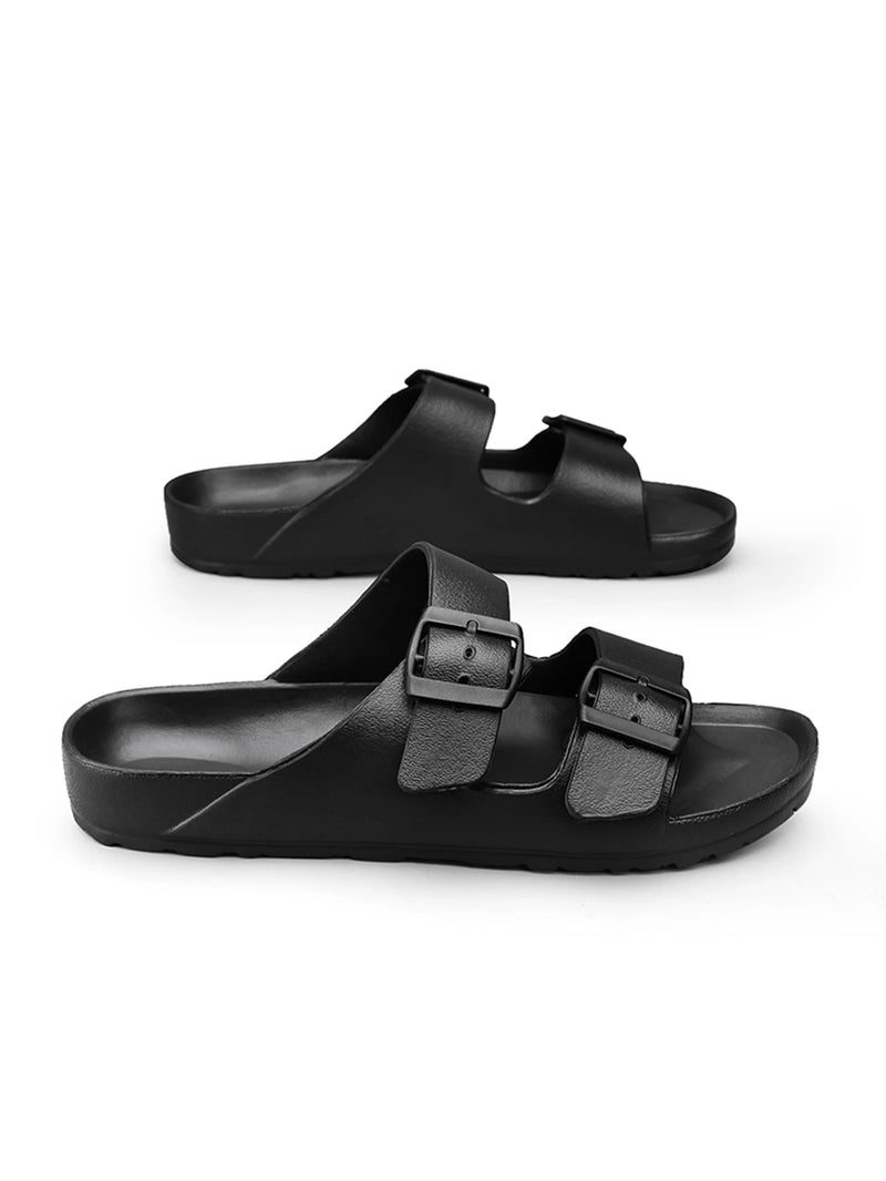 Flat Heel Slip On Comfort Slippers - Glamora