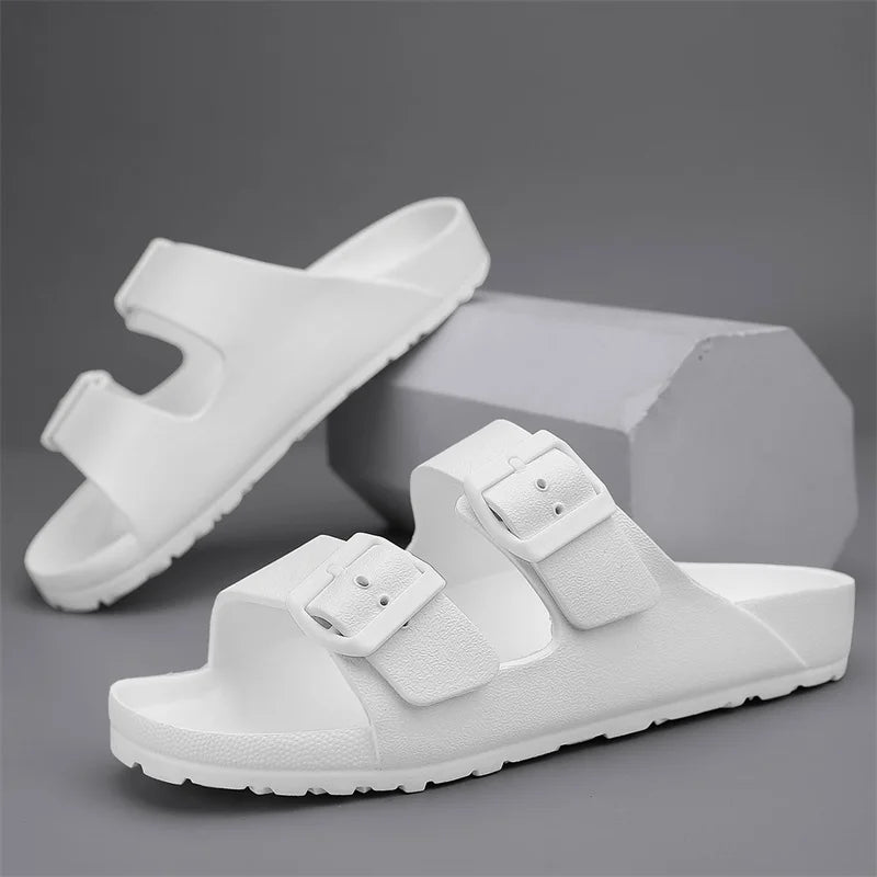Flat Heel Slip On Comfort Slippers - Glamora