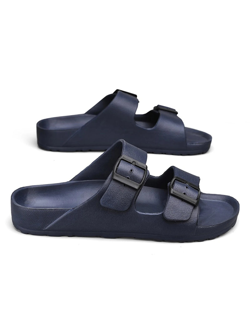Flat Heel Slip On Comfort Slippers - Glamora