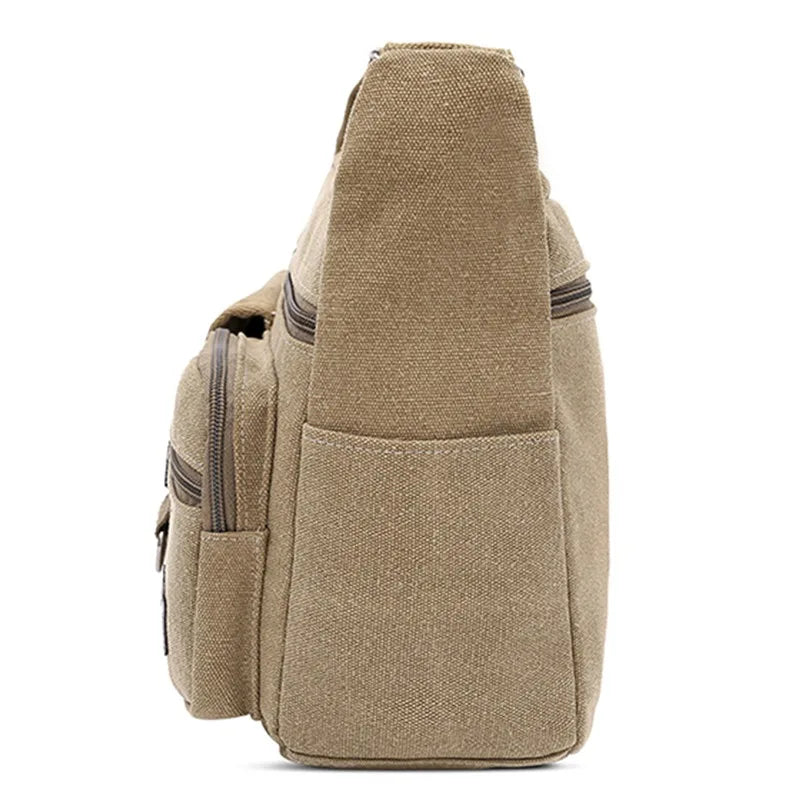 Durable Canvas Crossbody Bag Travel - Glamora