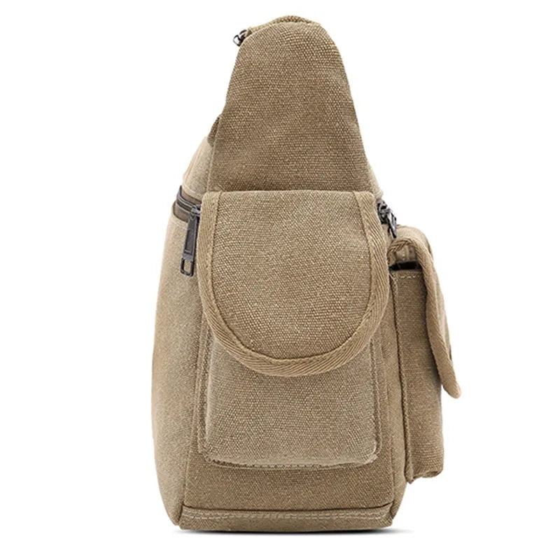 Durable Canvas Crossbody Bag Travel