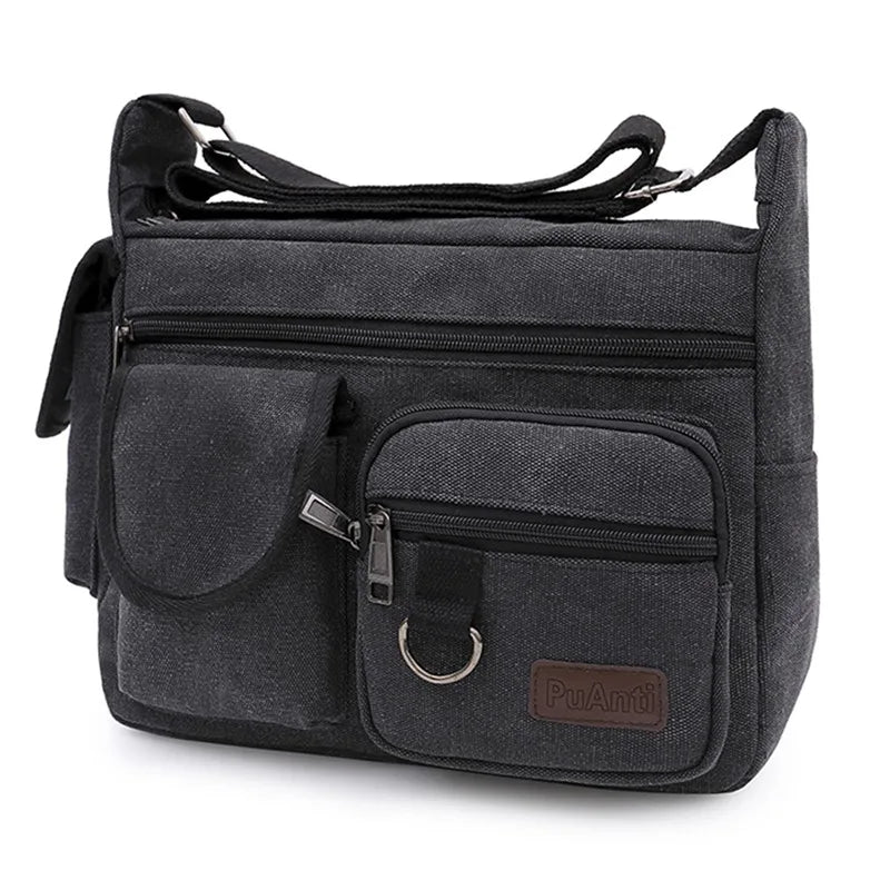 Durable Canvas Crossbody Bag Travel - Glamora