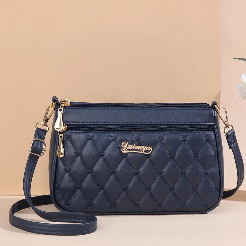 Embroidered Leather Bag Stylish Women - Glamora