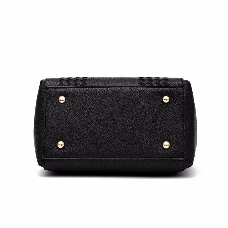 Embroidered Leather Bag Stylish Women - Glamora