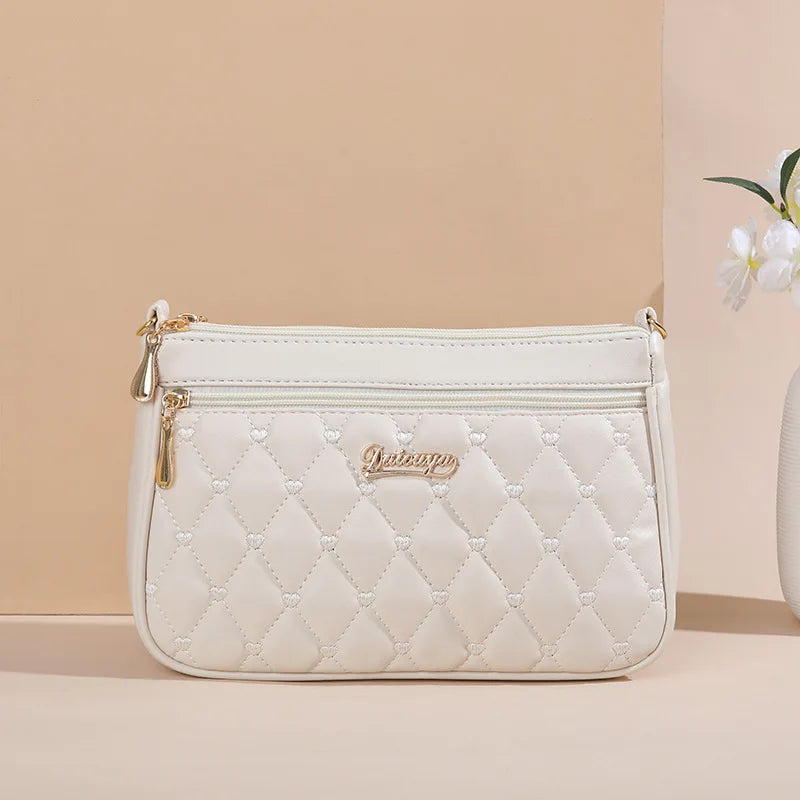 Embroidered Leather Bag Stylish Women - Glamora