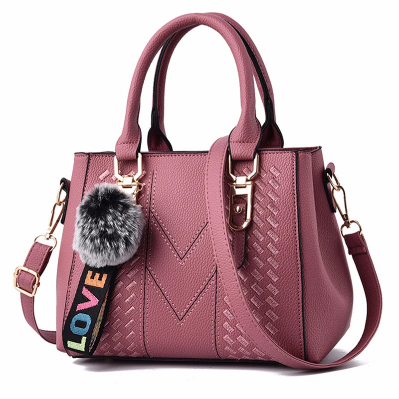 Embroidered Leather Bag Stylish Women - Glamora