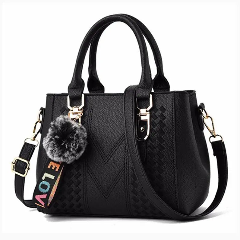 Embroidered Leather Bag Stylish Women