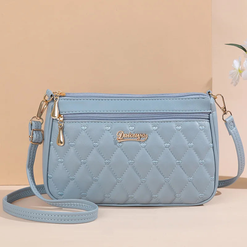 Embroidered Leather Bag Stylish Women - Glamora