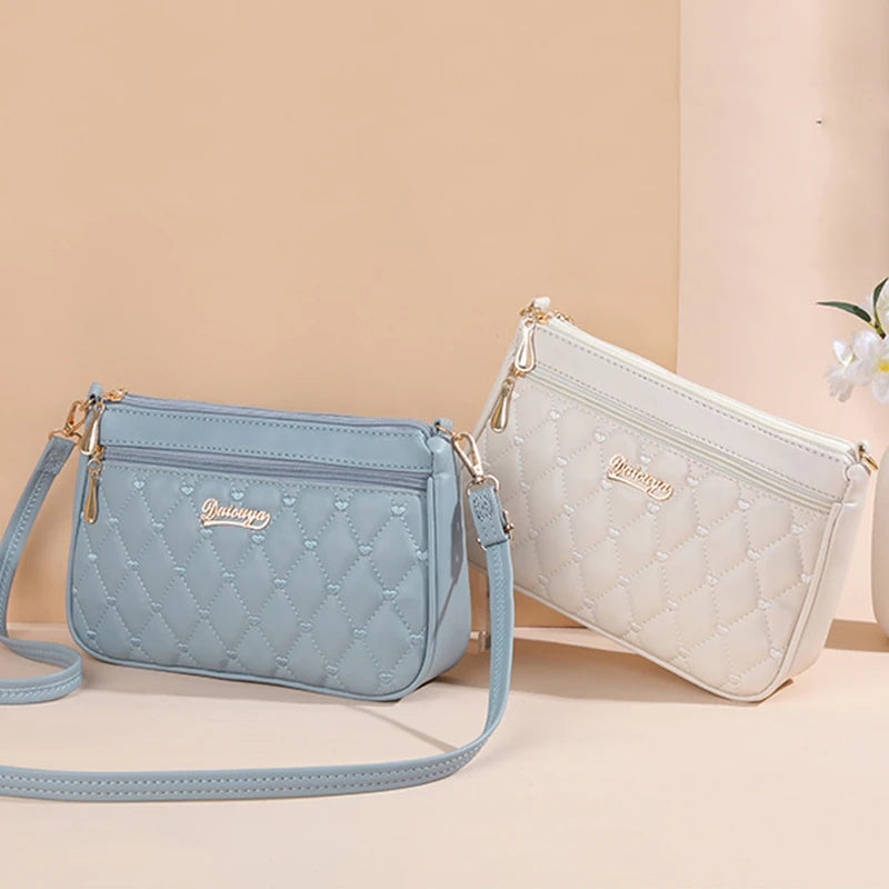 Embroidered Leather Bag Stylish Women - Glamora