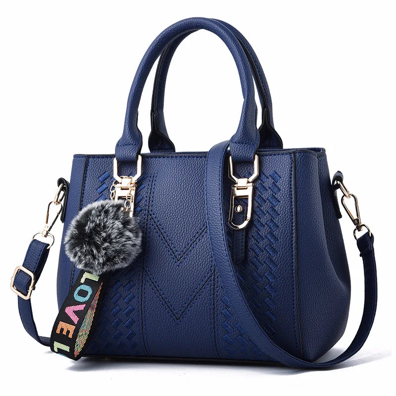 Embroidered Leather Bag Stylish Women - Glamora