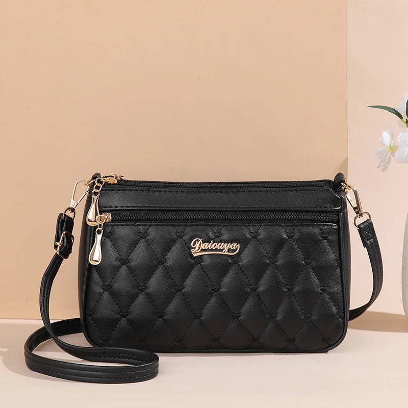 Embroidered Leather Bag Stylish Women - Glamora