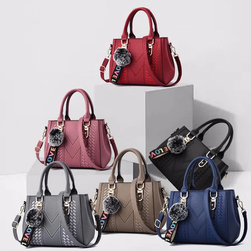 Embroidered Leather Bag Stylish Women - Glamora