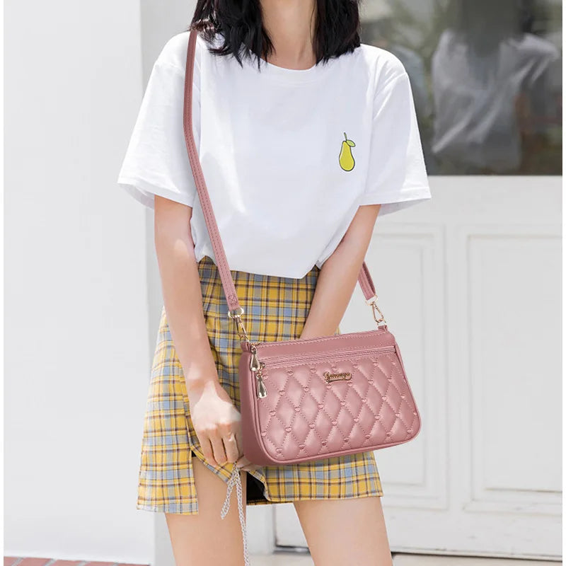 Embroidered Leather Bag Stylish Women - Glamora