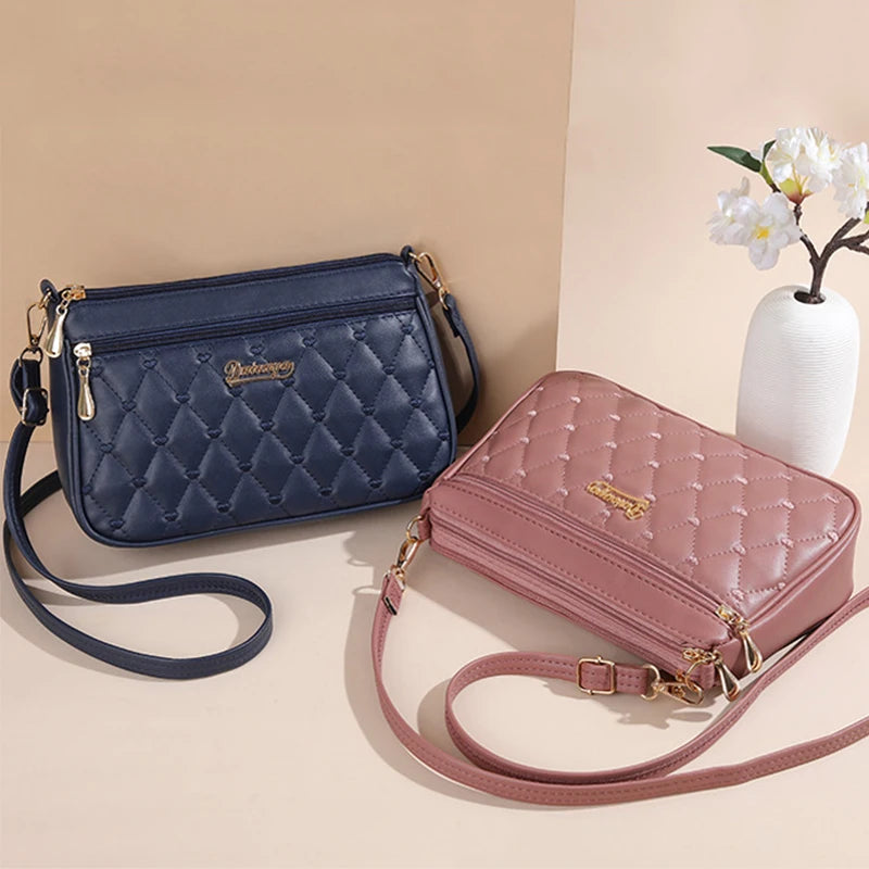 Embroidered Leather Bag Stylish Women - Glamora