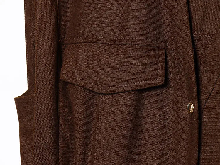 Pleated Belted Dress Elegant Spring Wear - Glamora